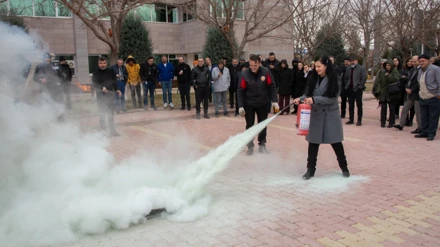 SÜ GSF'de yangın eğitimi ve tatbikatı düzenlendi